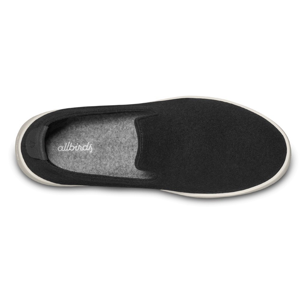 Allbirds Men\'s Wool Loungers - Slip-Ons Black - BXM894523